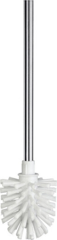 Xtra toalettbørste, polerat rustfritt stål/hvit
