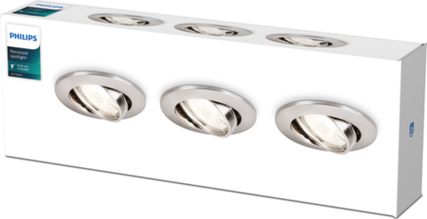 Enif Innfelt spot 3xGU10, matt krom