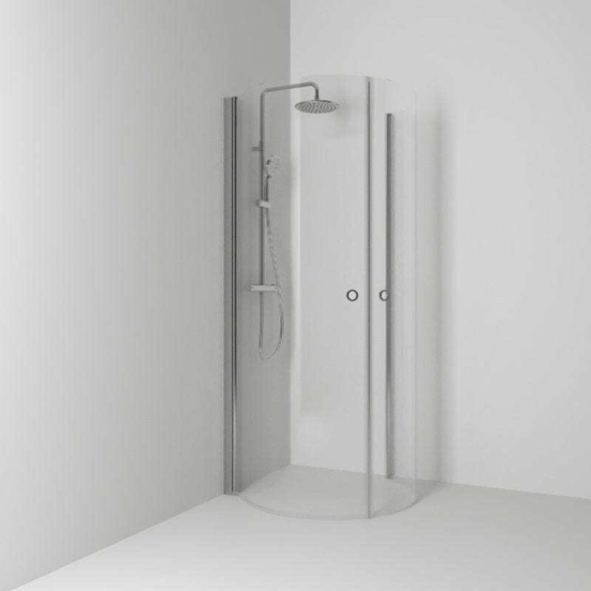 Bilde av Skoga Hjørnedusj Rund - Krom Matt