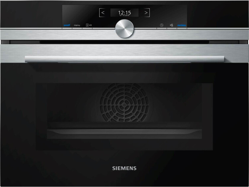 iQ700 CM633GBS1 - Kombinasjonsovn - innebygd - fordypning - bredde: 56 cm - dybde: 55 cm - høyde: 45 cm - med selvrens - rustfritt stål