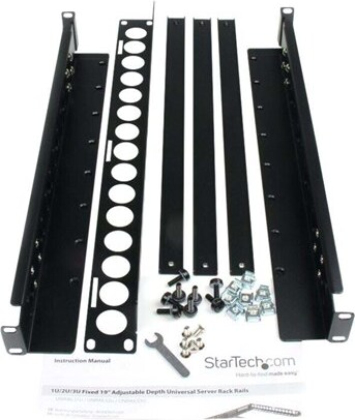 Startech 1u Universal Server Rack Rails