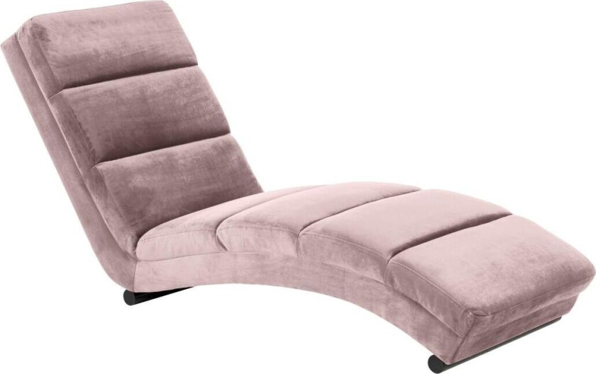 Slinky sjeselong velour rosa.