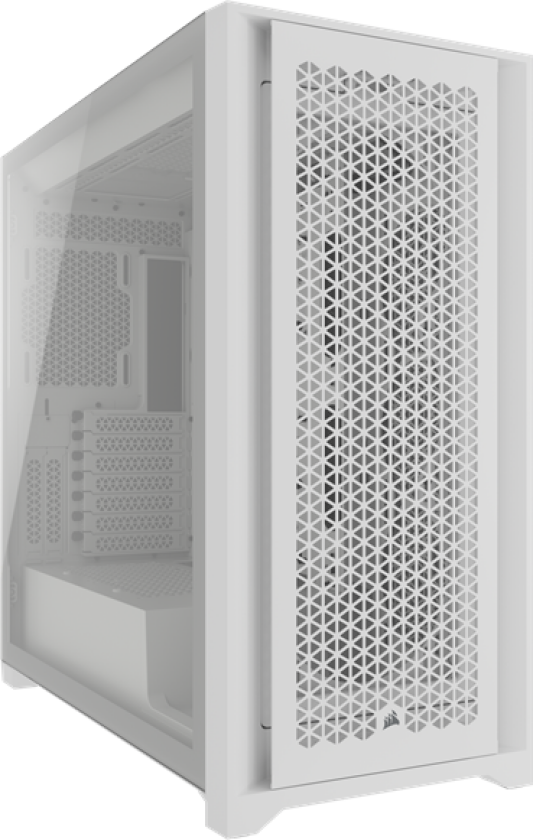 5000D CORE AIRFLOW TG - White - Kabinett - Miditower - Hvit