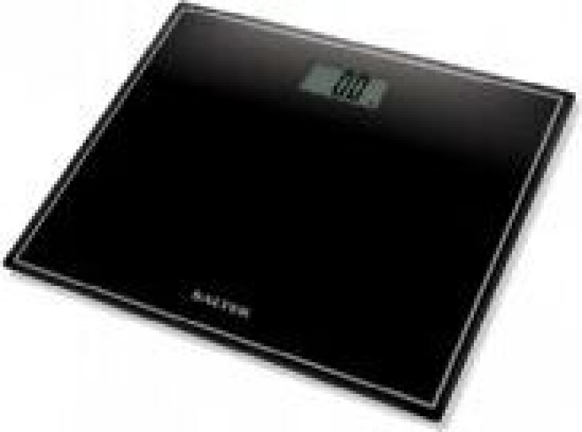 Badevekt Personal scale in black. Max 150 kg.