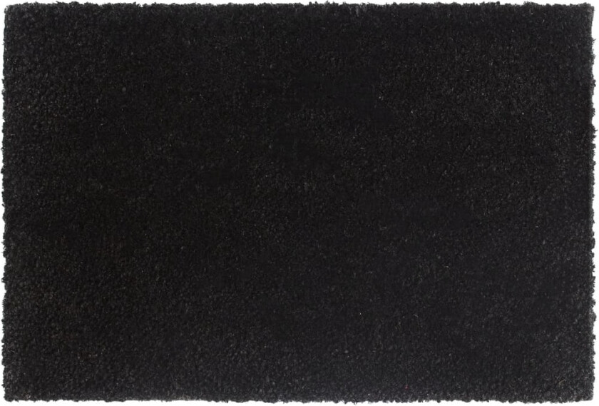 Dørmatte svart 40x60 cm tuftet kokosfiber