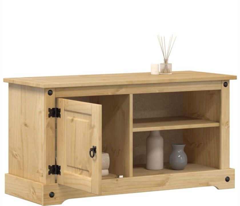 TV-benk Corona 100x37x52 cm heltre furu