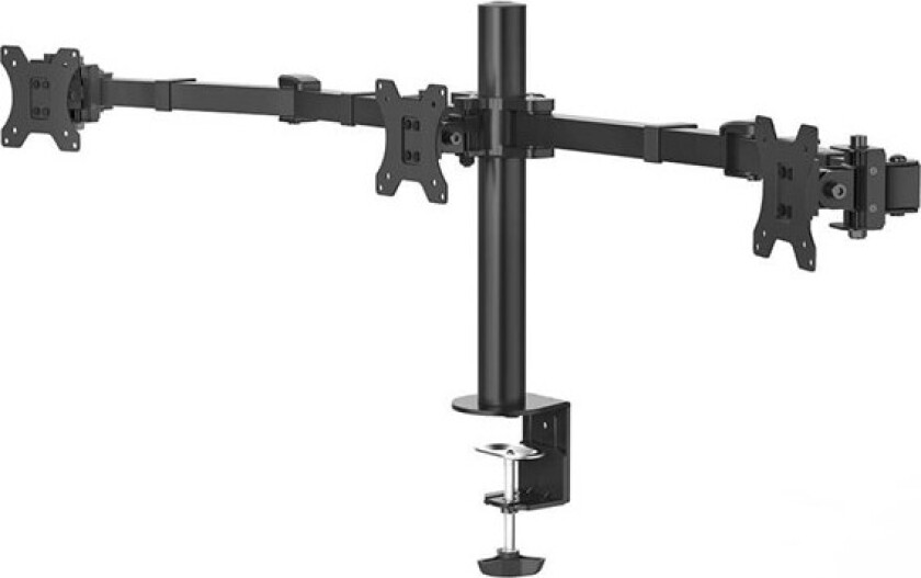 Monitor Holder 3 Monitors Height-adjustable Swivel/Tilt 13" - 27"