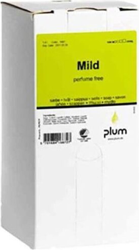 Mild Håndsåpe uparfymert, 1400 ml, bag-in-box