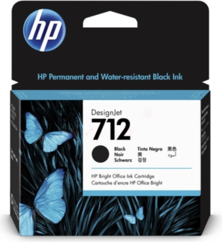 Hp Blekk Svart 712 80ml