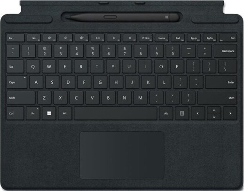 Surface Pro Signature Keyboard - keyboard - with touchpad accelerometer Surface Slim Pen 2 storage and charging tray - Tastatur - Engelsk - Svart