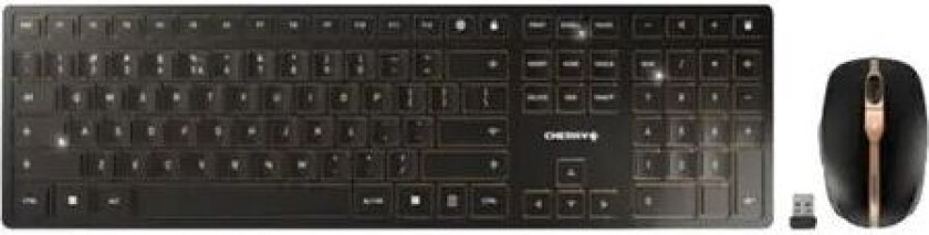 Cherry Dw 9100 Slim Tastatur- Og Mussett