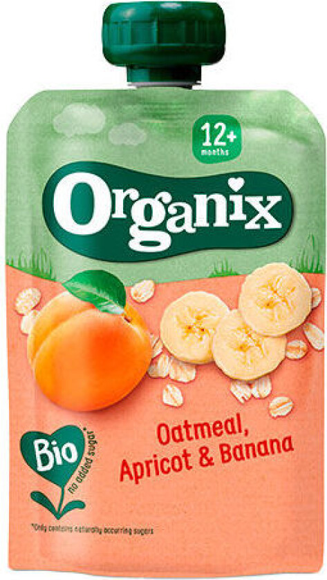 Organix Grøt Aprikos/Banan 12mnd 100g