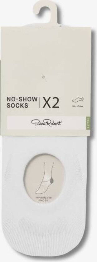 Sokker no Show x2 37-40 Bomull - White 37-40