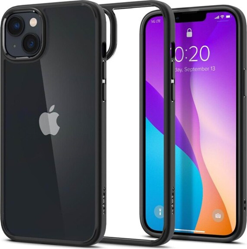 iPhone 14 Ultra Hybrid Deksel - Gjennomsiktig / Svart