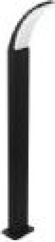 FIUMICINO, Gulvlys, Sort, Aluminium, IP44, I, 11 W