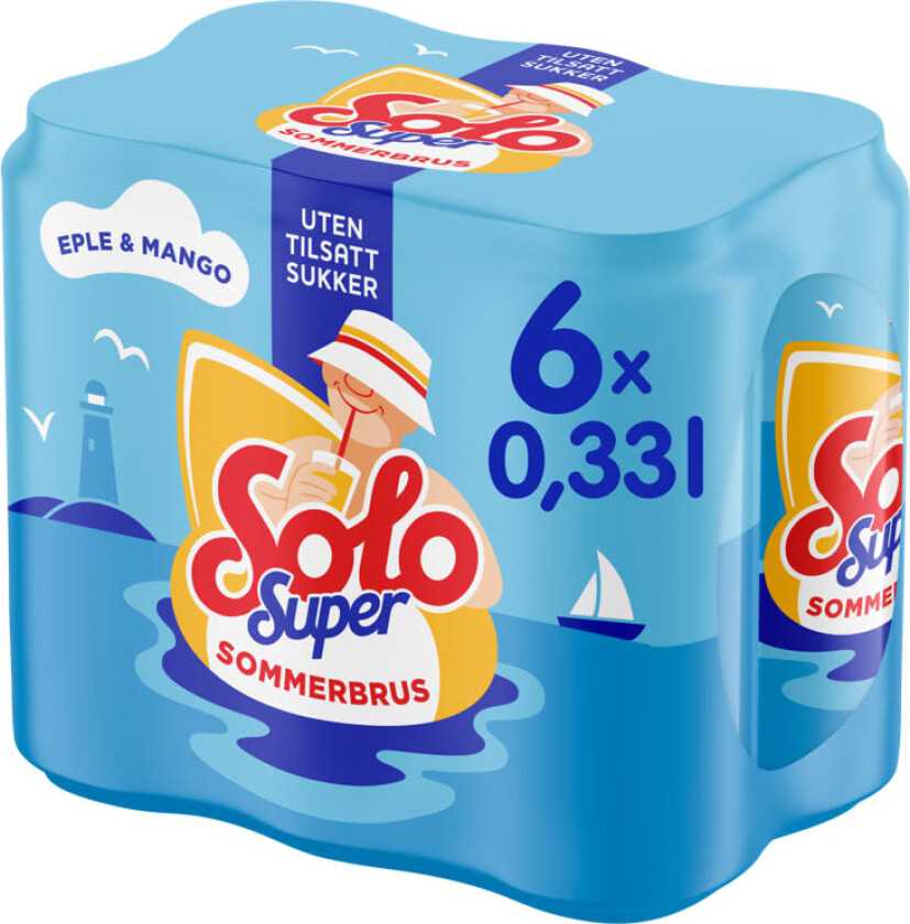 Solo Super Eple&Mango 0,33lx6 boks