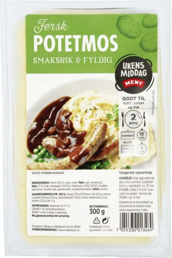 Potetmos 300g Meny