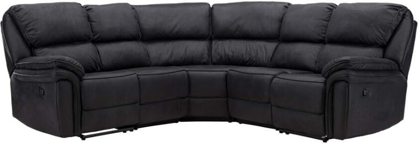 Venture Saranda Recliner Hjørnesofa Svart