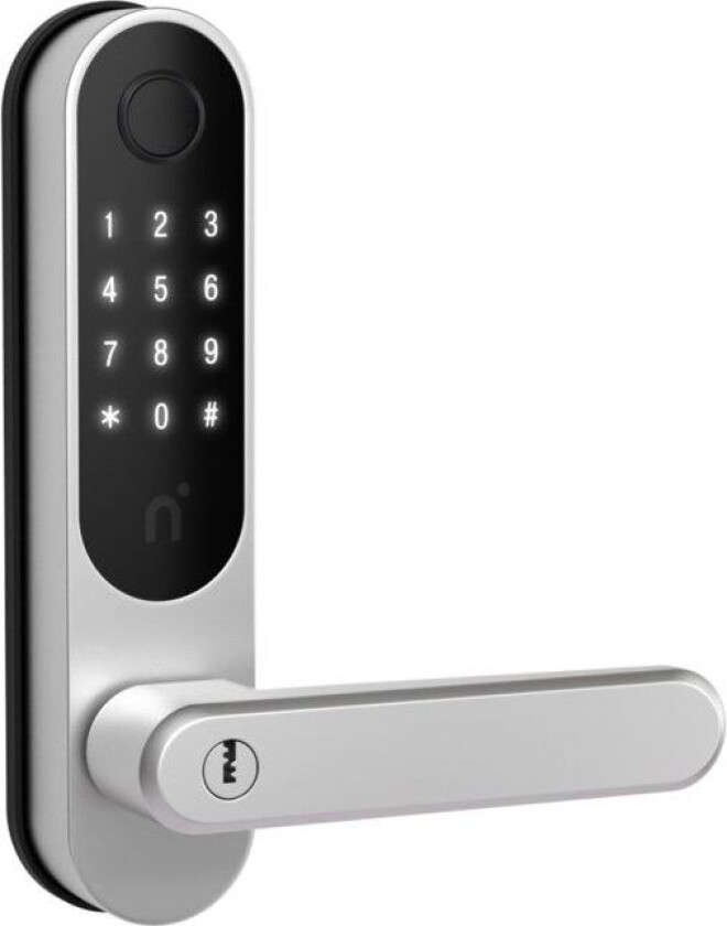 Touch Pro Elektronisk dørlås med fingeravtrykksleser Black/Silver