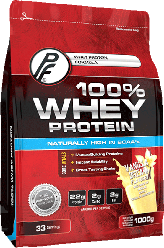 Proteinfabrikken Protein Whey 100% Vanilla 100g