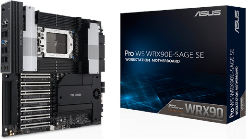 PRO WS WRX90E-SAGE SE Hovedkort - AMD WRX90 - AMD sTR5 socket - DDR5 RAM - SSI (Server)