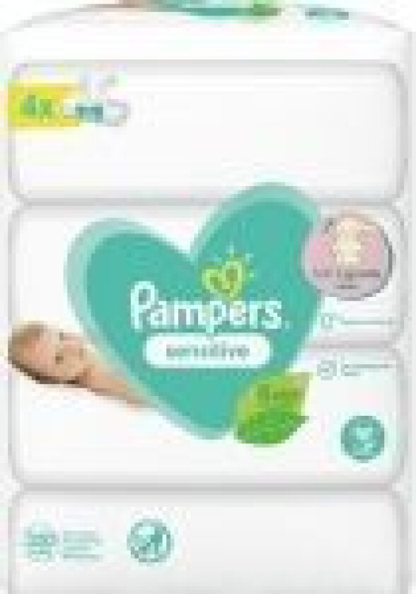 Pampers Vaskeservietter Sensitiv 4pk