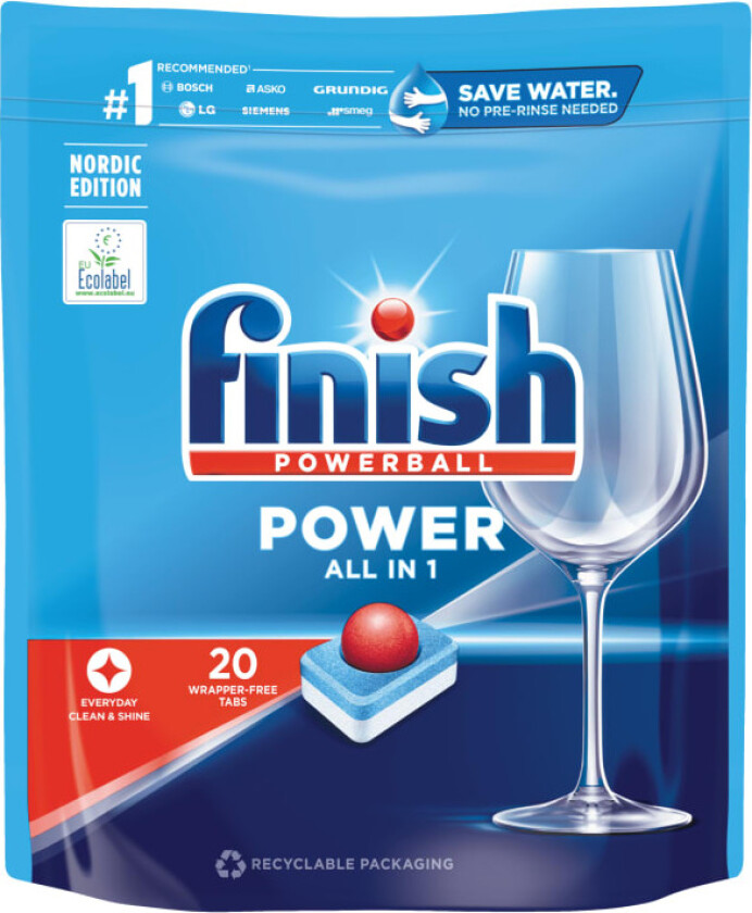 Finish Maskinoppvask All In 1 Max 20stk