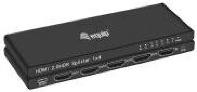 Bilde av Equip HDMI Splitter 2.0 4 Port Ultra Slim 4K/60Hz schwarz