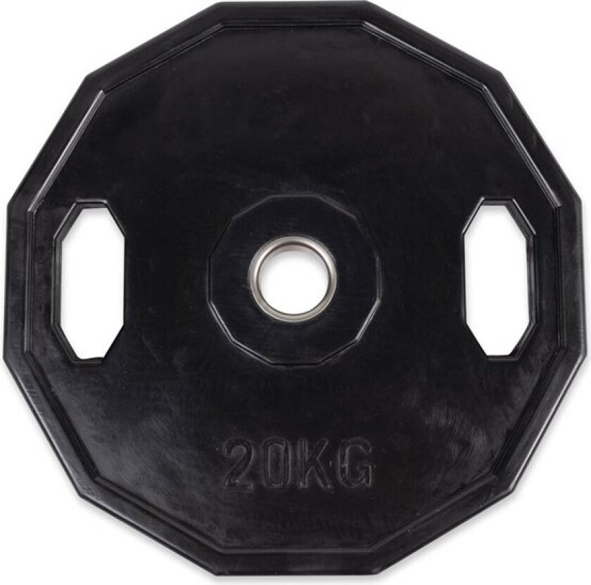 Vægtskive Sort m. Håndtag 20 KG Ø50