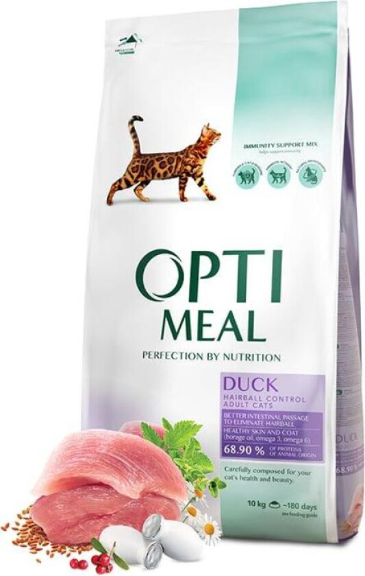 Cat Adult & Senior Hairball Control Duck Tørrfôr til katt 10 kg