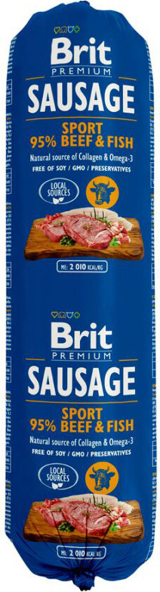 Brit Premium Kjøttpølsear Biff & Fisk Sport