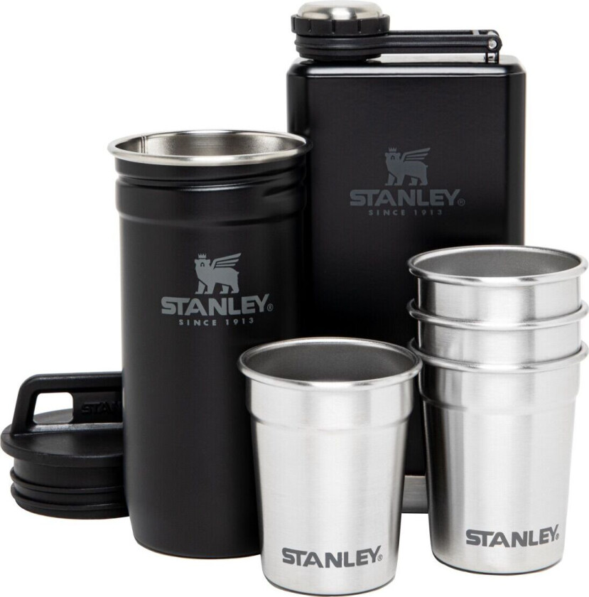 Stanley 10-01883-035, Sett, 0,32 l, Rustfritt stål, Sort, 6 stykker, 18/8