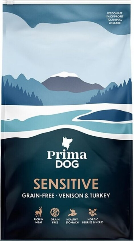 PrimaDog Adult All Breeds Sensitive Grain Free Venison & Turkey (10 kg)