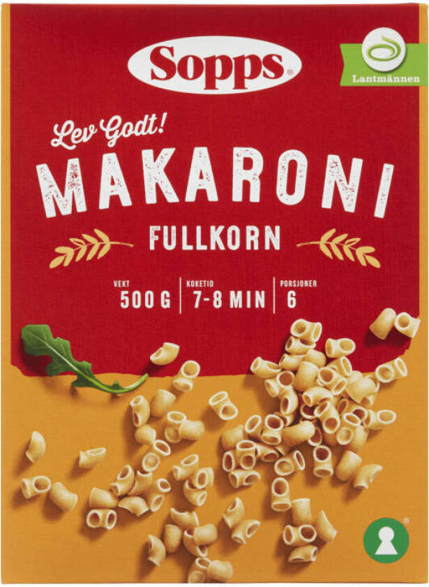 Makaroni Fullkorn 500g