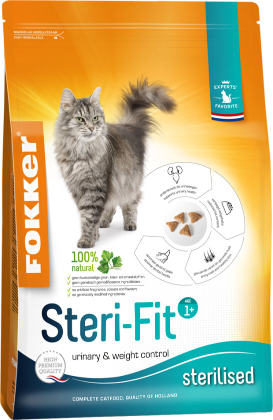 Cat Steri-Fit kattemat - Dobbeltpakke: 2 x 10 kg