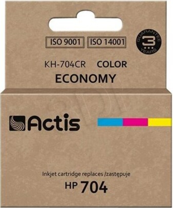 KH-704CR - colour (cyan magenta yellow) - remanufactured - ink cartridge (alternative for: HP 704 HP CN693AE) - Blekkpatron Colour (cyan, magenta, yellow)