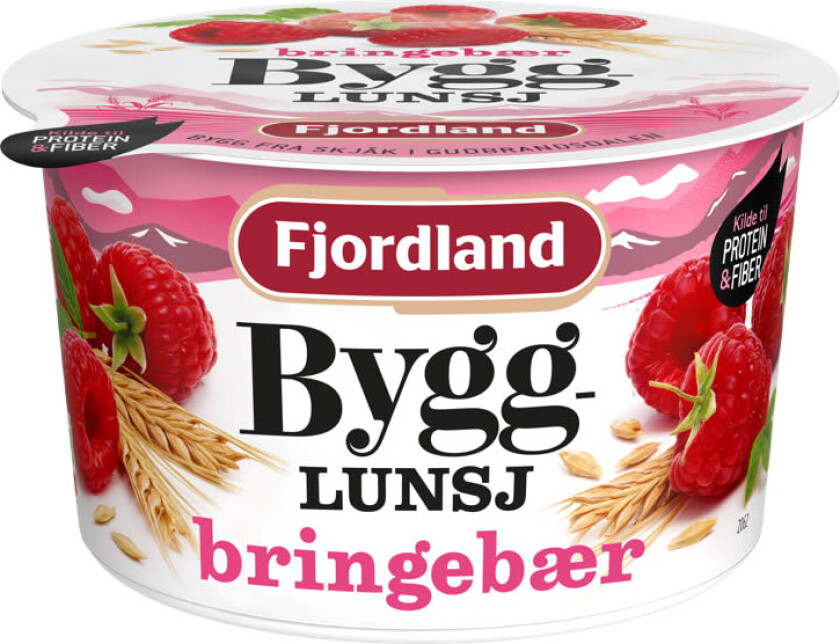 Byggrynlunsj m/Bringebær 150g