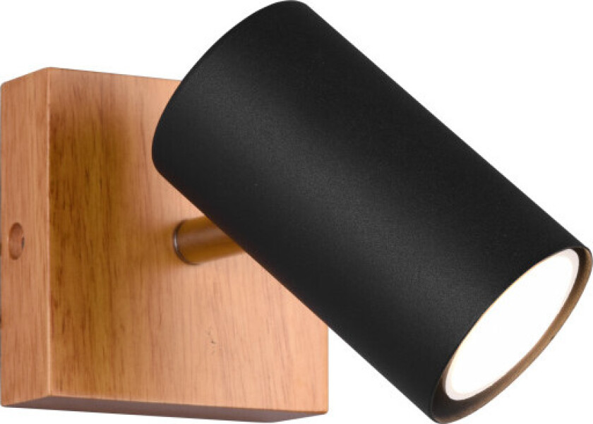 Marley vegglampe, tre/sort