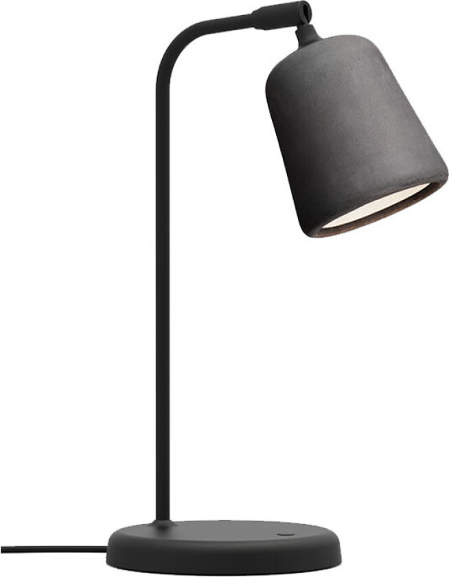 Material bordlampe Dark grey concrete