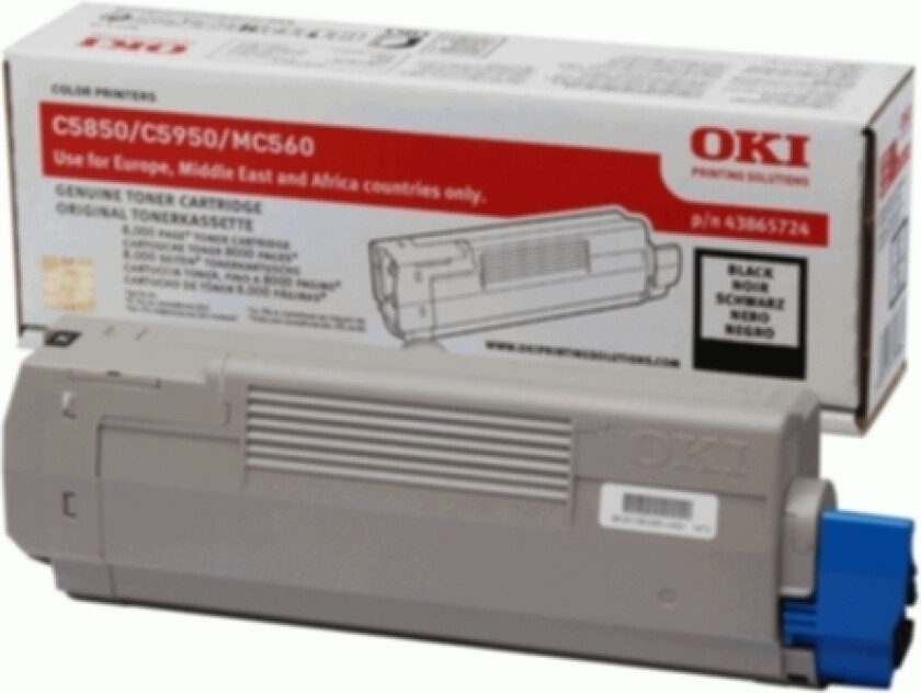 Oki Toner Svart 8k - C5850/5950