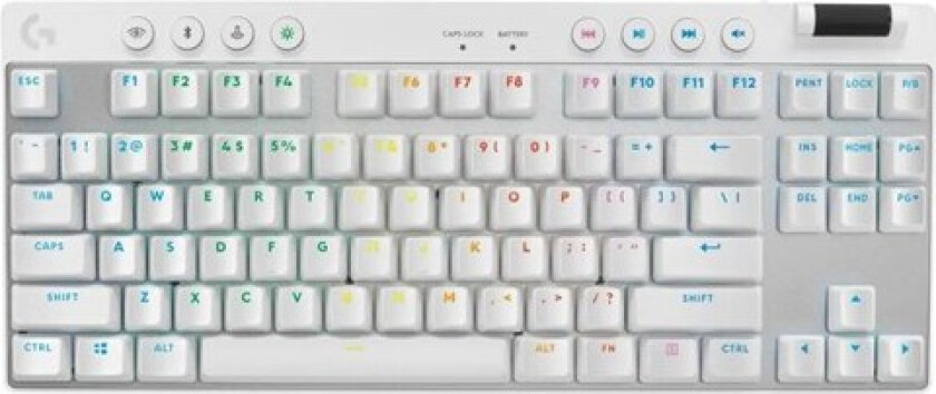 G PRO X TKL LIGHTSPEED - White - Tactile - US - Gamingtastatur - Uten numpad - Engelsk - Storbritannia - Hvit