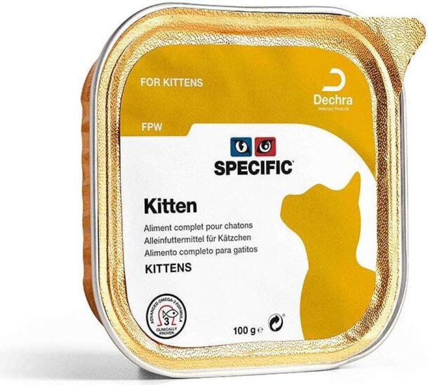 Kitten FPW Våtfôr til kattunge 7 x 100 g
