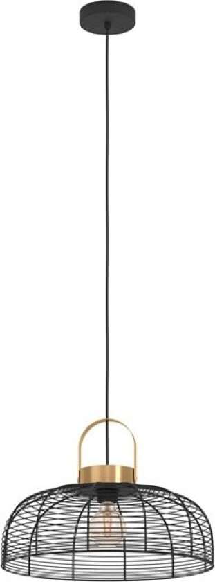 Roundham black brushed brass