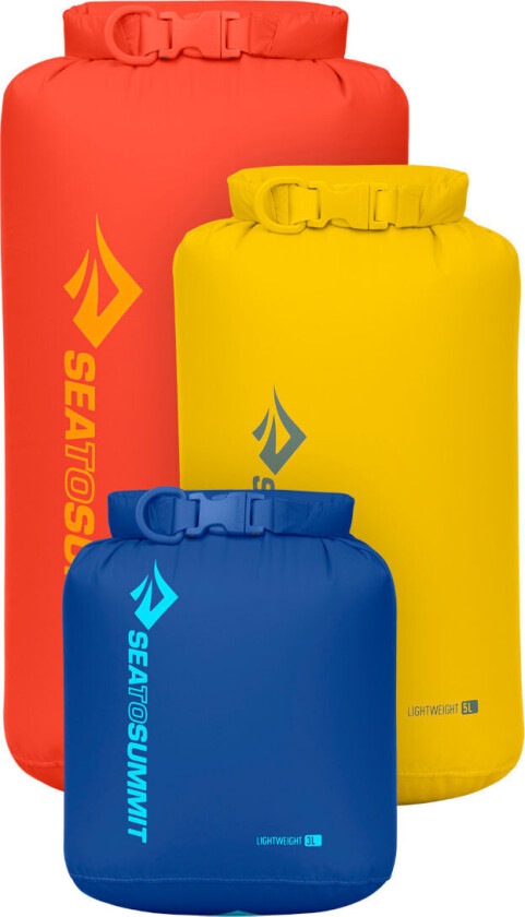 Sea To Summit Lightweight Eco Dry Bag 3-piece Set S Mixed