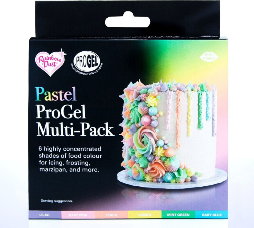 ProGel pastafarge -Multipack Pastellfarger- 6 farger