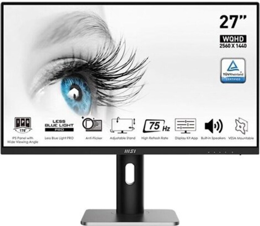 27" MSI PRO MP273QP - LED monitor - 27" - 4 ms - Skjerm