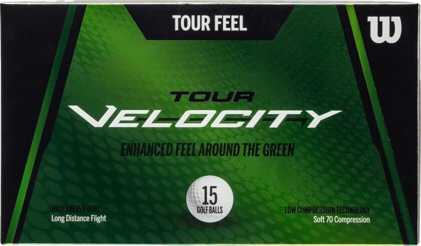 Tour Velocity Feel 15-Pack Golfball Hvit