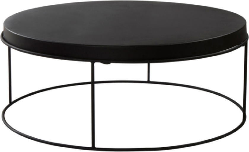 BYRON sofabord ø 90 cm Black