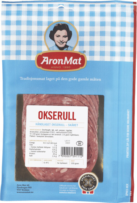 Aron Mat Skåret Okserull 100g
