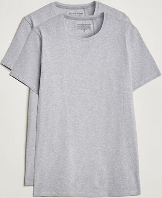 2-Pack Crew Neck Tee Grey Melange